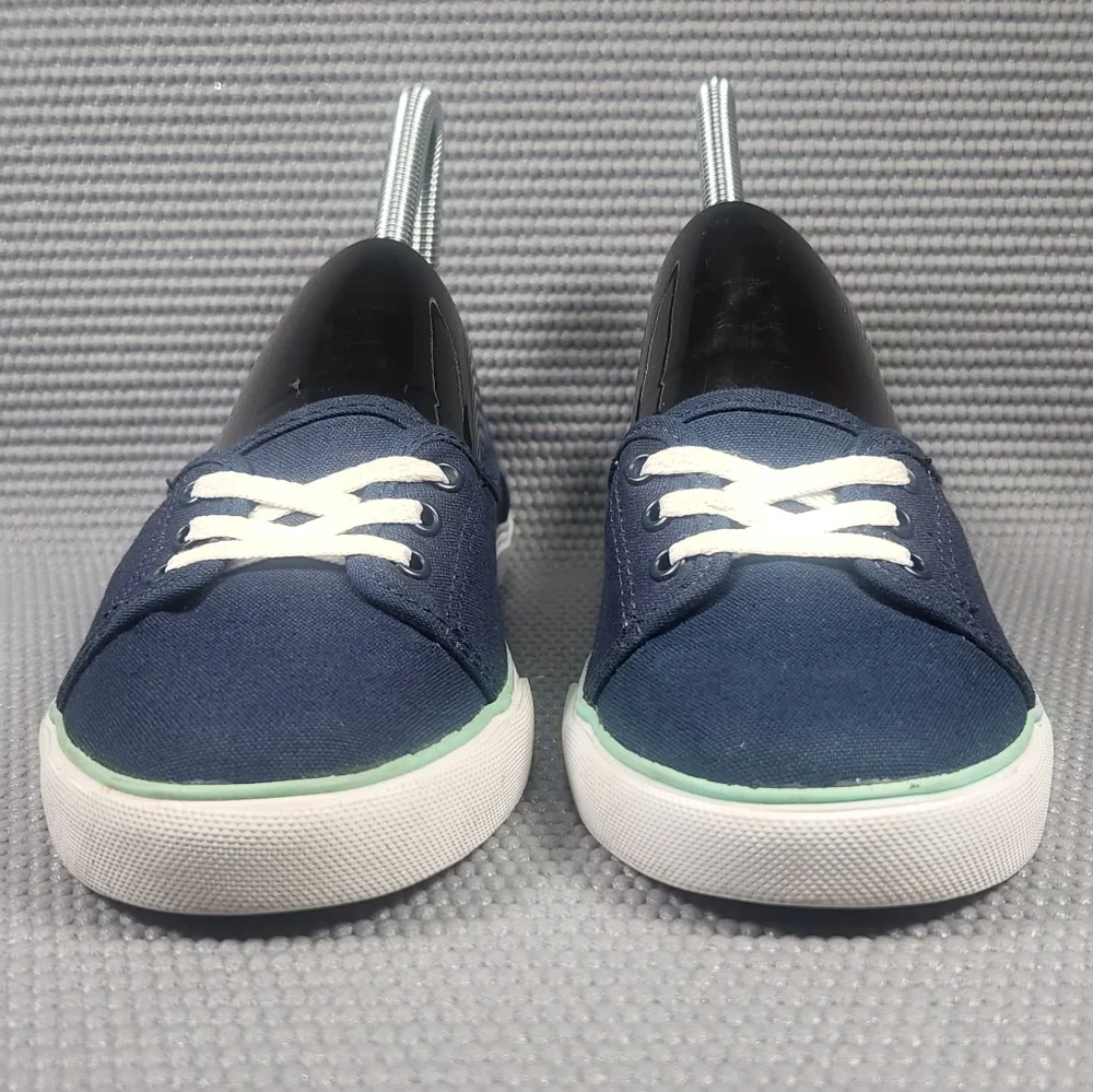 Vans Off The Wall Women's Size 6 Blue White Low Top Classic Shoes TB9C - Picture 2 of 8